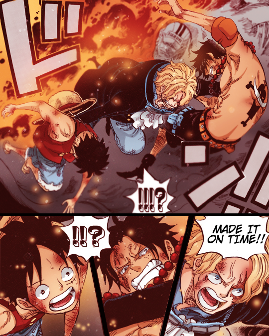 Sabo Saving Ace And Luffy From Akainu Colored By Mada654 On Deviantart Sabo Saving Ace And Luffy From Akainu Colored By Mada654 On Deviantart
