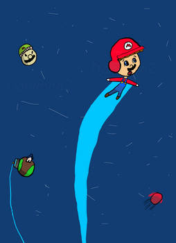 Doodle: Mario goes to space!