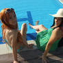 Robin and Nami,vacation , One Piece cosplay