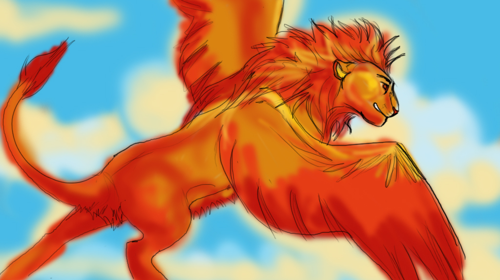 winged lion