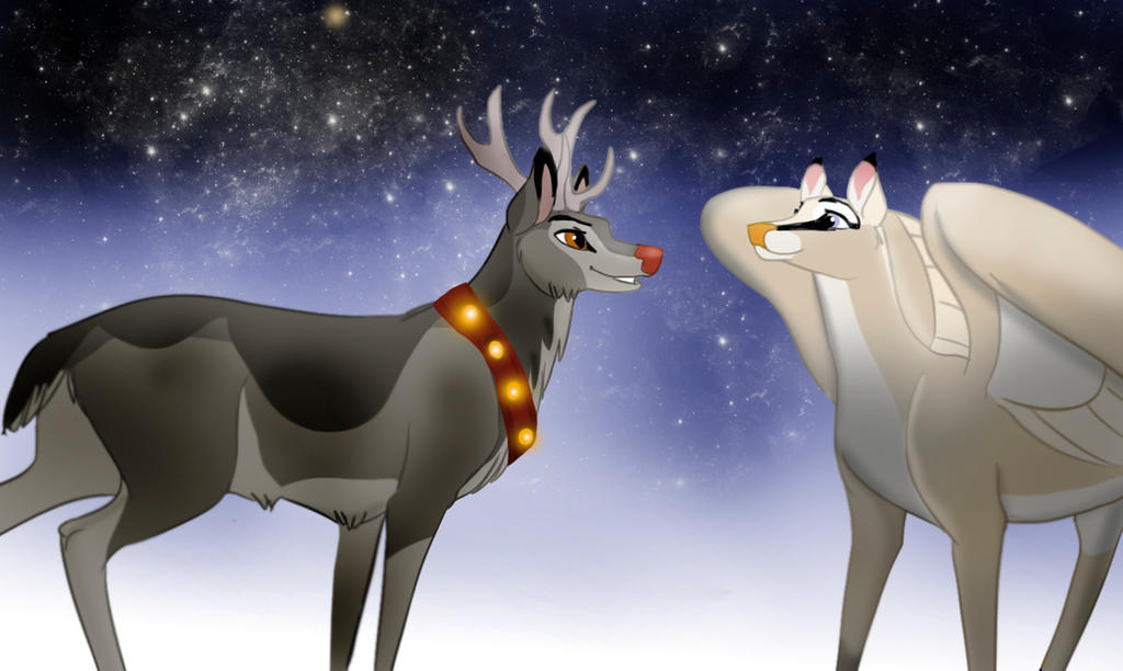 Doe Rudolph Swan Doe and Rudolph by dyb on DeviantArt