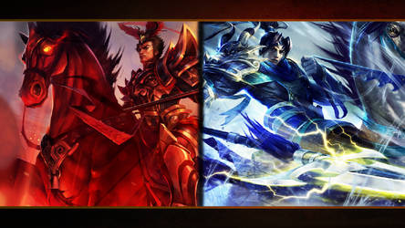 Warring Kingdoms Xin Zhao and Jarvan IV wallpaper