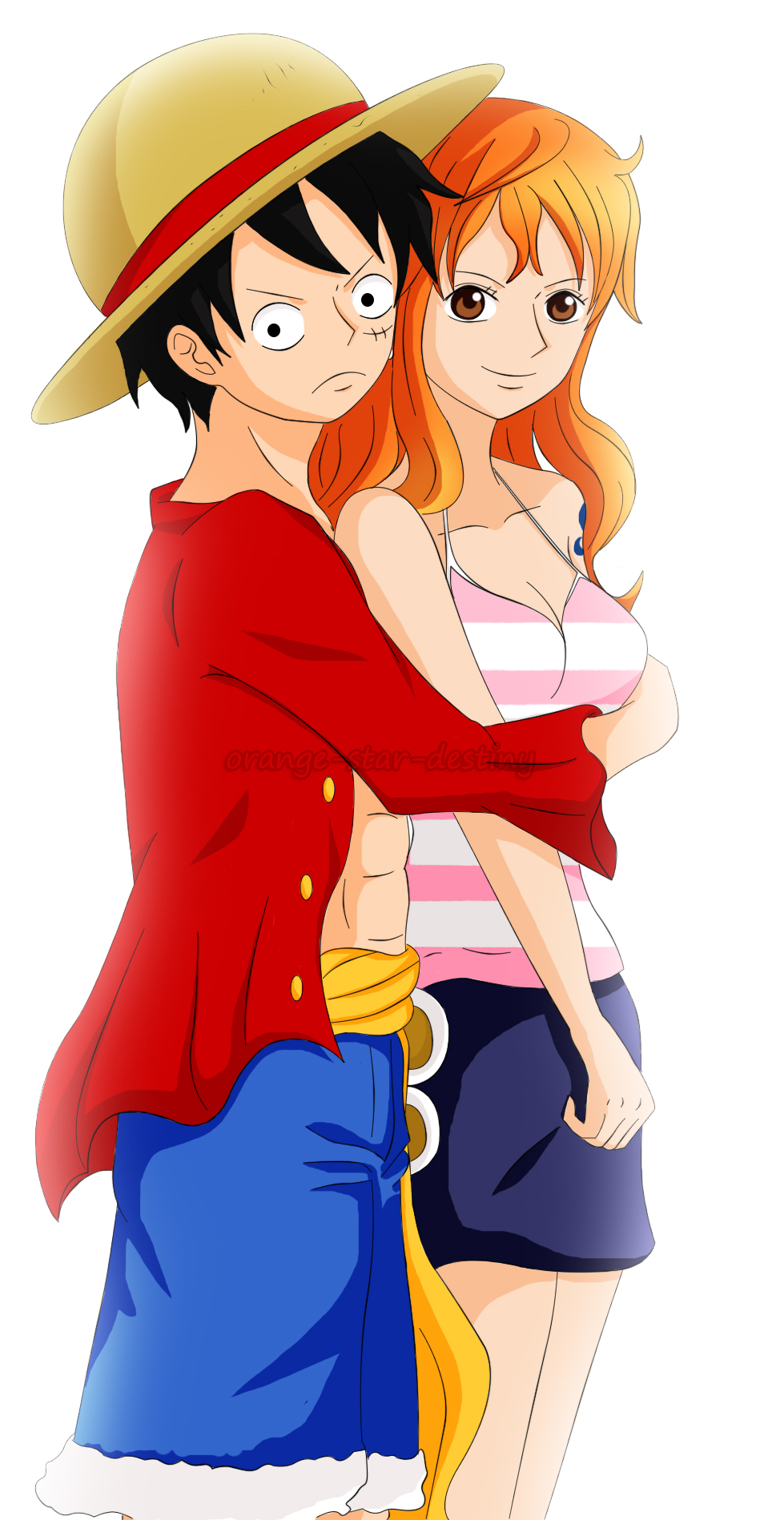 Luffy x Nami by orangestardestiny on DeviantArt Luffy x Nami by orangestardestiny on DeviantArt