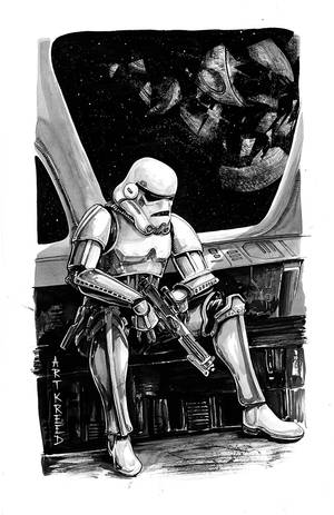 Inktober 5 ~ Sad Stormtrooper... by ArtKreed