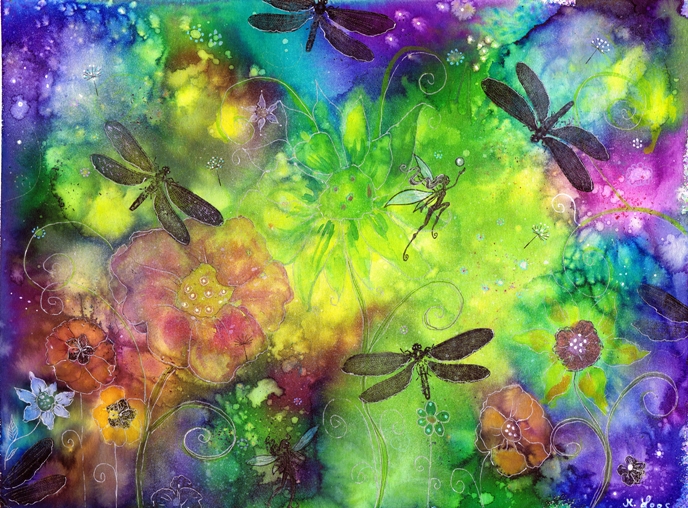 dylusions Ink spray Dragonfly dance