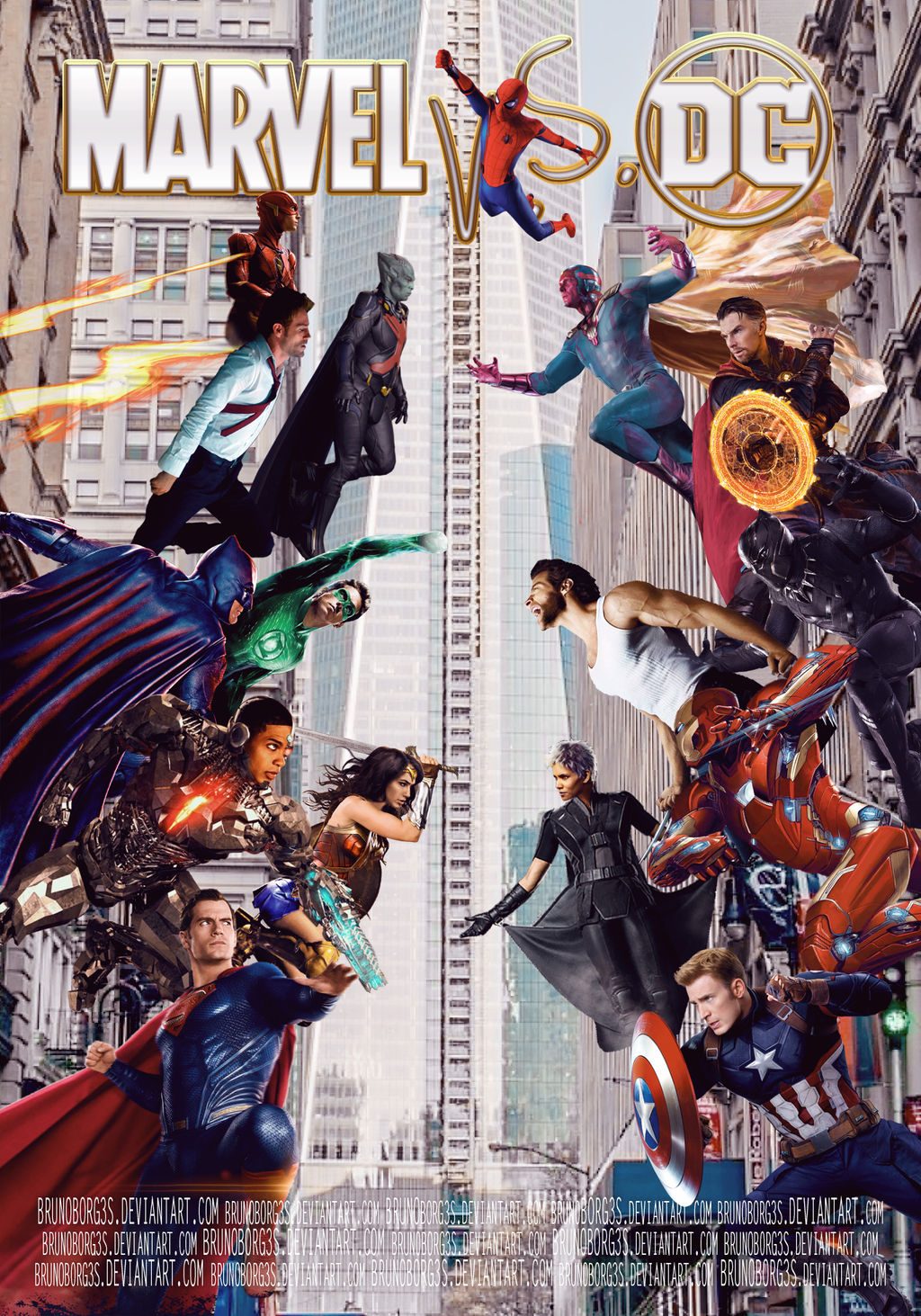 Marvel VS DC Comics Movie Poster by on DeviantArt