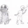 Specimen Sans and Son Papyrus sketches