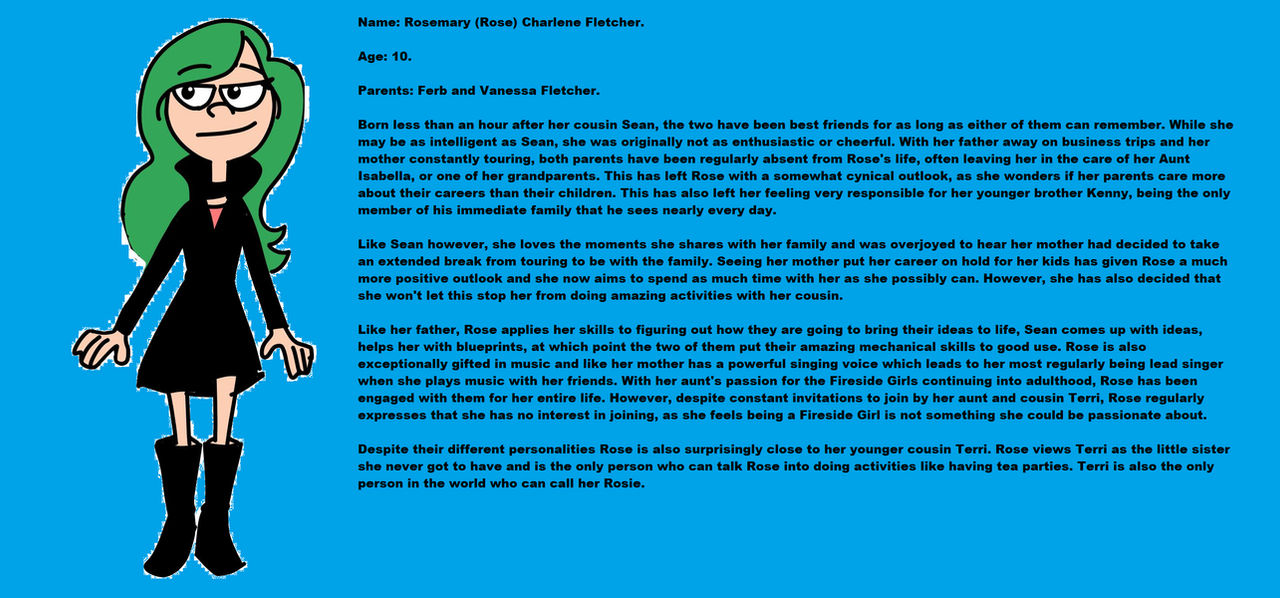 Rose Fletcher Rose Fletcher Character Profile by Couchpotato88 on DeviantArt