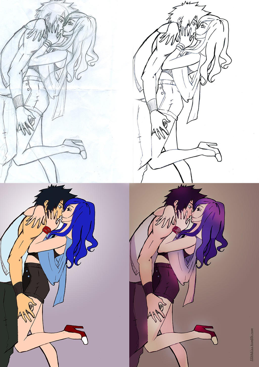 The FanArt Process  -  gruvia -