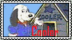 Retro Pound Puppies Stamp by the-ocean-sings