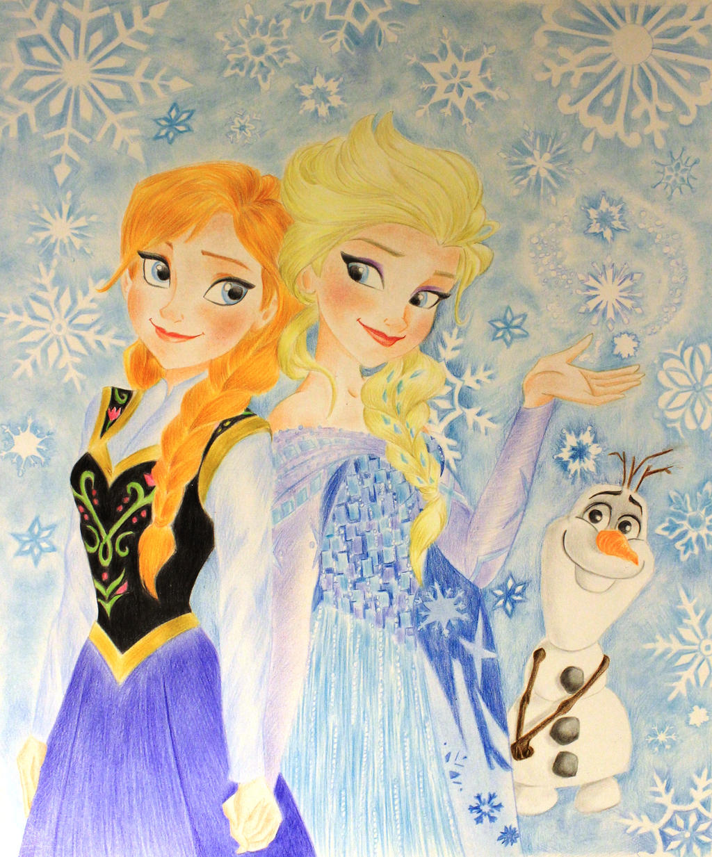 Frozen's Anna Elsa and Olaf, Magic Winter.