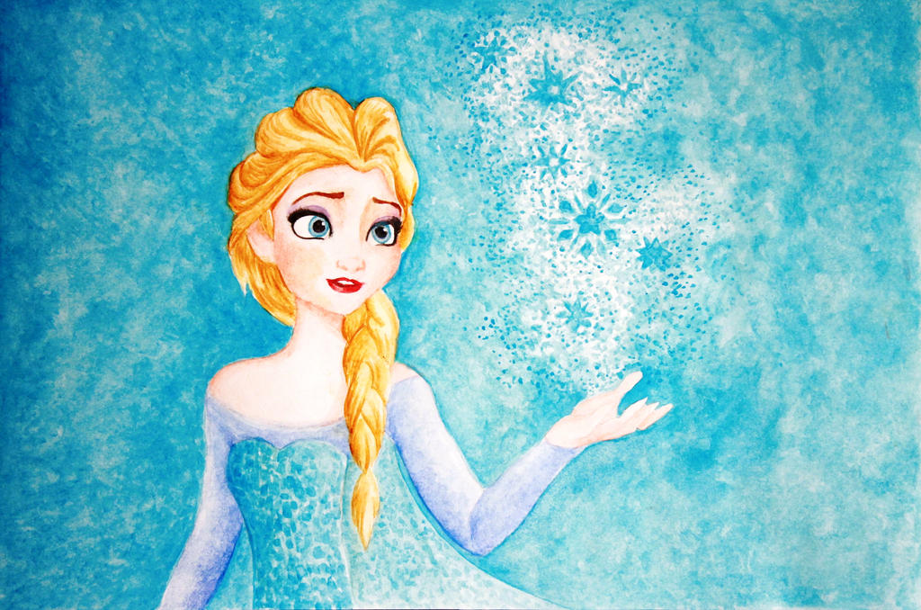 Elsa creates her magic by ElisabettaGuarino on DeviantArt