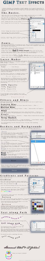 GIMP text tutorial