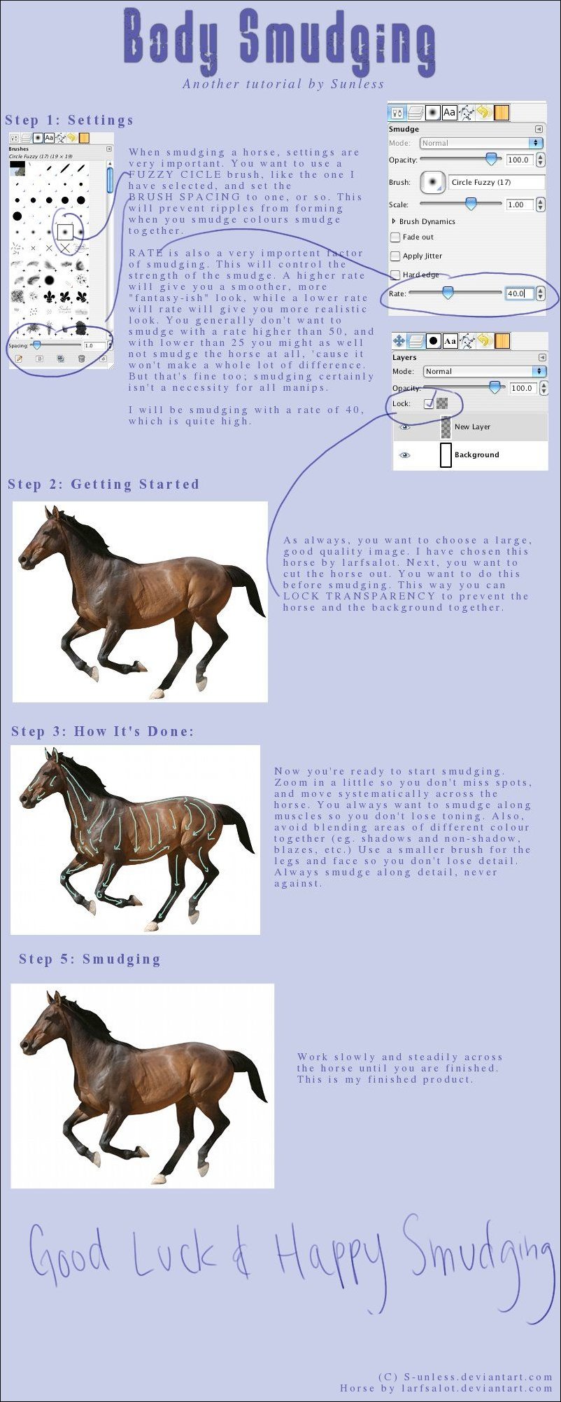 Body Smudging Tutorial