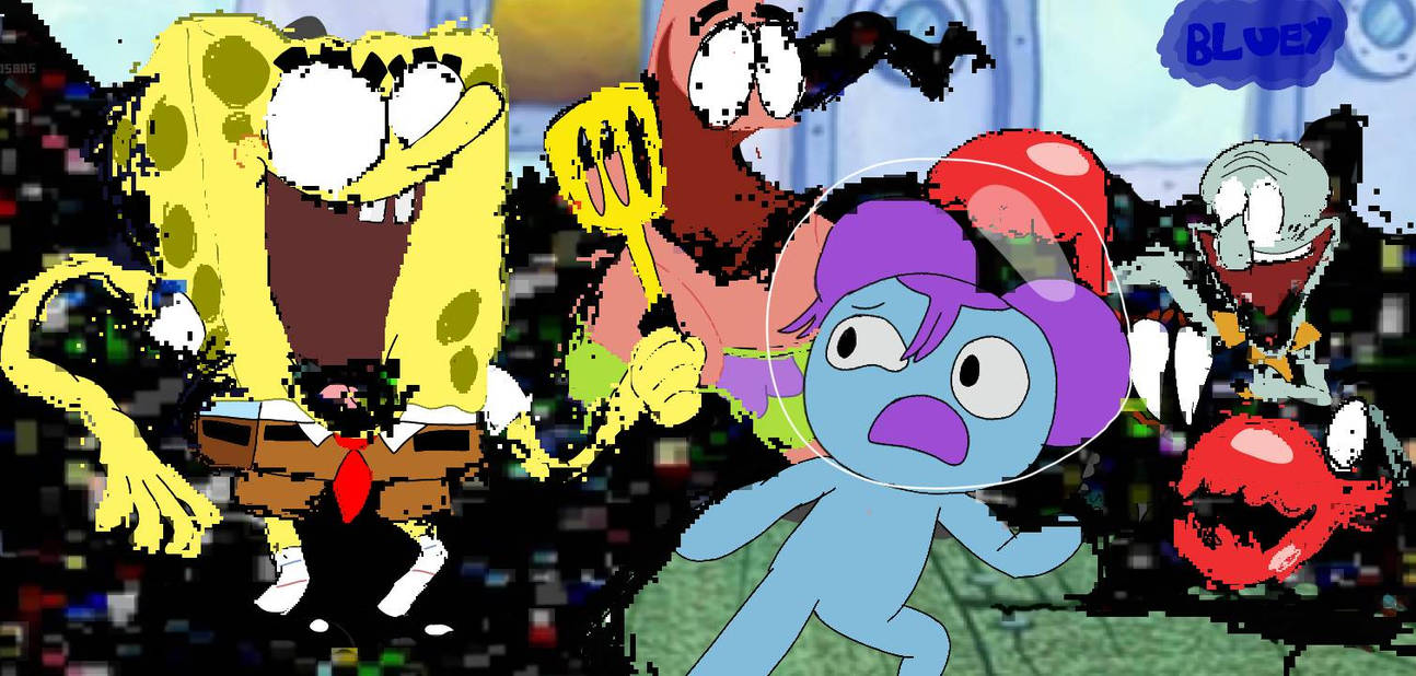 Spongebob Lizard Learning With Pibby If She Was in SpongeBob by BlueyThePlantLizard on ...