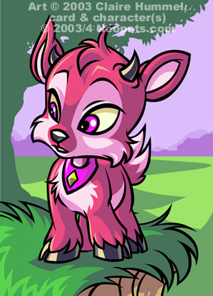 Red Ixi card - Neopets