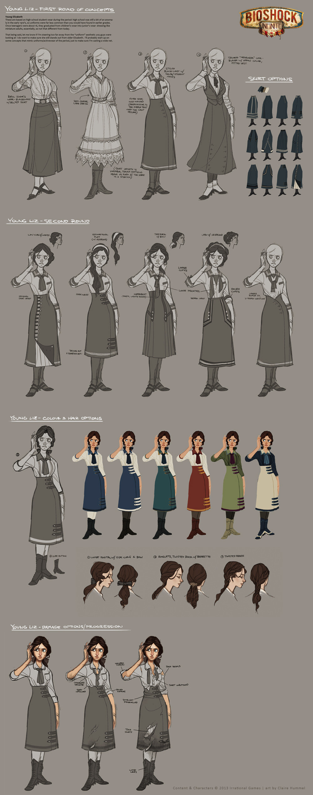 Bioshock Infinite - Young Liz costume development by shoomlah