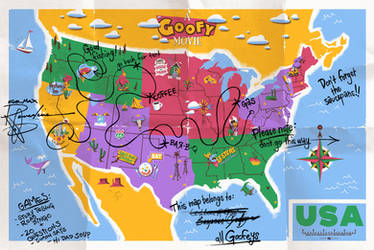 Goofy Movie Map | 90's Powerline variant