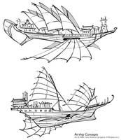 Shenkuu Airship Concepts
