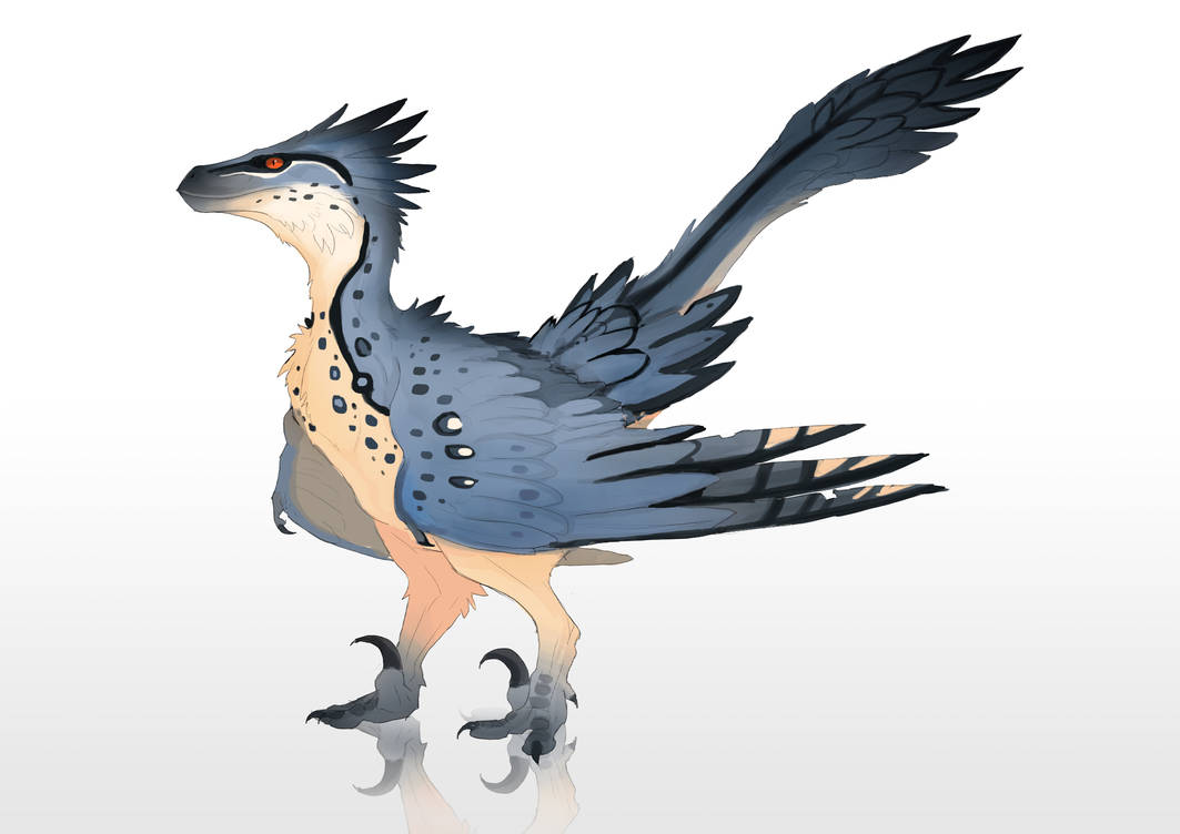 Winged raptor adoptable (closed!) 030 by SkitterTeeth on DeviantArt