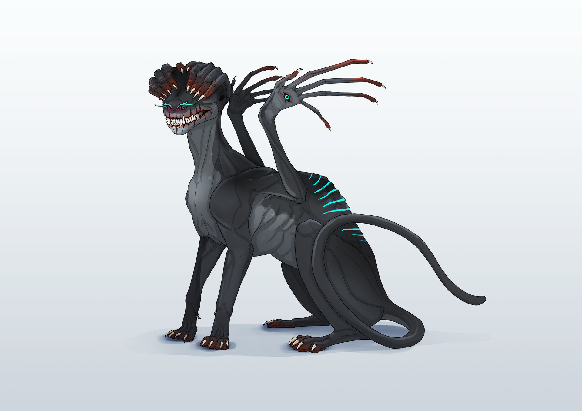 Oracle adoptable character open by SkitterTeeth on DeviantArt