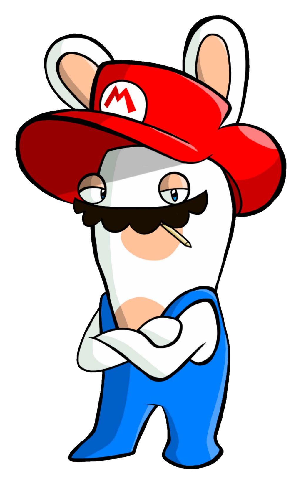 Rabbid Mario Render by LuigiYoshi2210 on DeviantArt