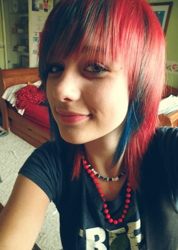 RedBLUE hair