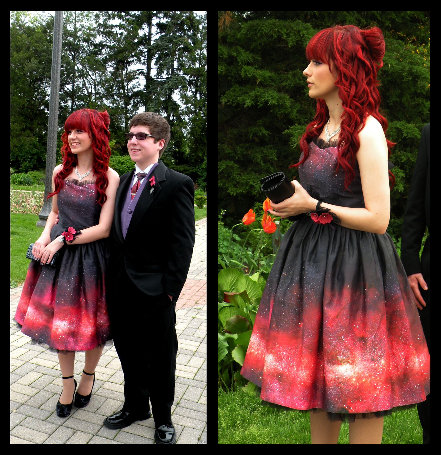 My space nebula prom dress by Megankaro on DeviantArt