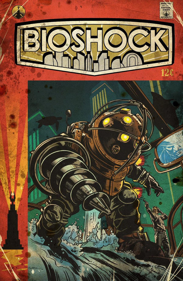 BioShock vintage comic cover by E-Mann