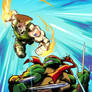 TMNT vs. Street Fighter #3 RI Cover