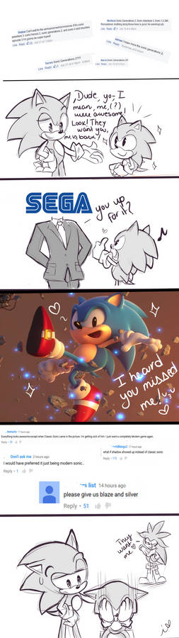 You make Classic Sonic sad