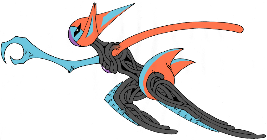 Shiny deoxys normal form by Kabutopsthebadd on DeviantArt