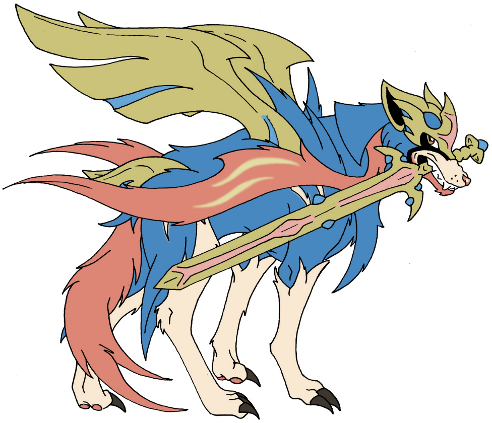 Embrace the grace of Zacian, the Crowned Sword 🗡️👑#Pokemon