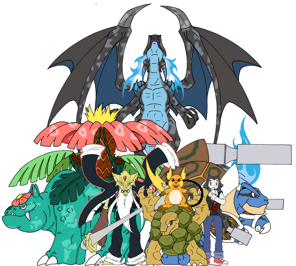 Ash's Mega Evolution Team - Kanto by MegaloRex on DeviantArt