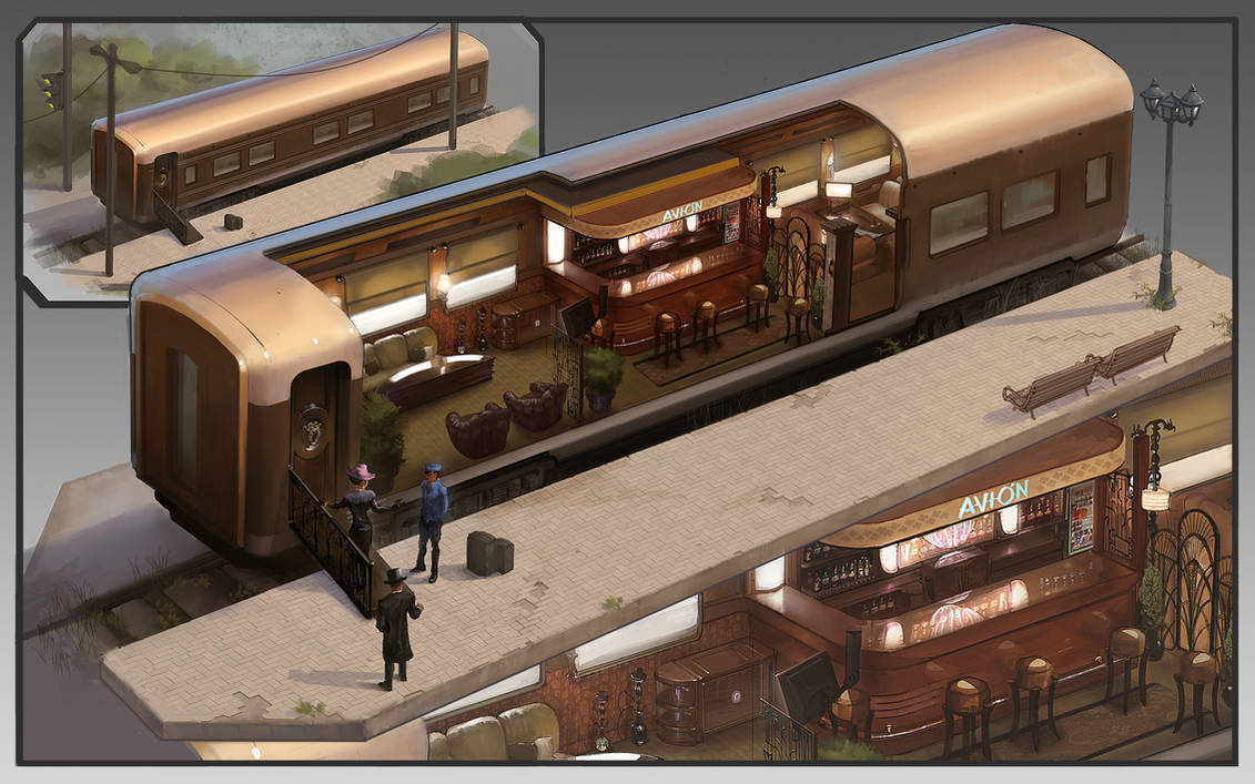 Model Train Resturant Train restaurant by KrasenMaximov on DeviantArt