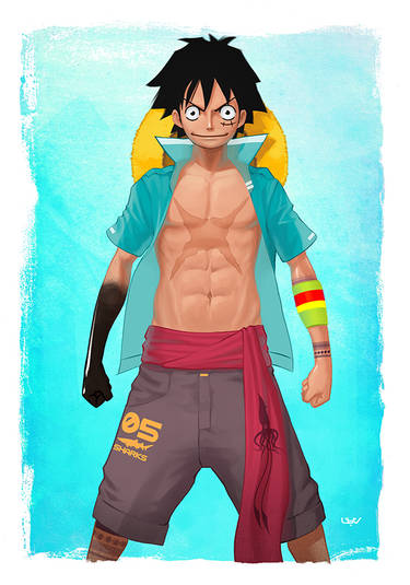 Luffy-perfil by design-otk on DeviantArt