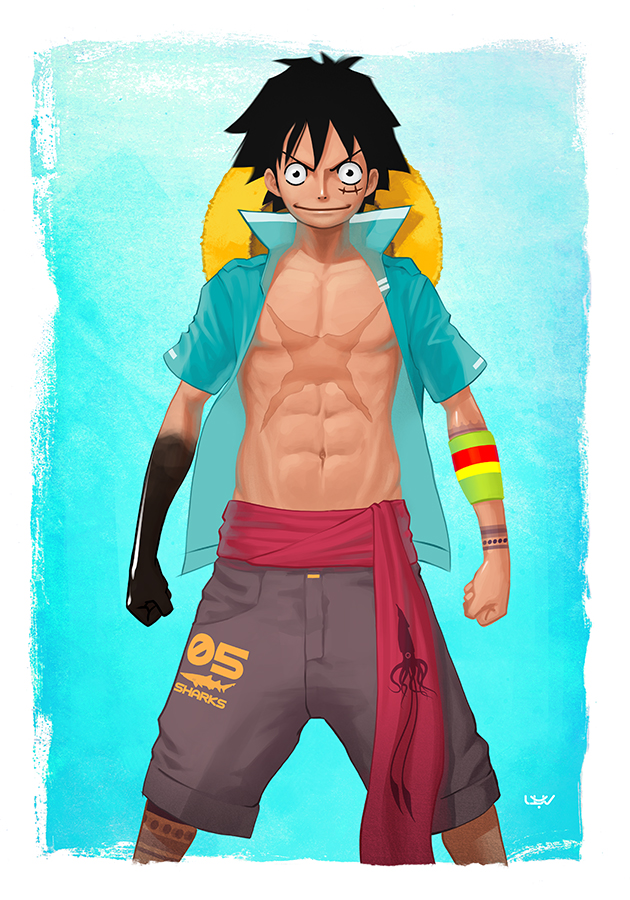 Luffy  ONE PIECE by Dragon--anime on DeviantArt