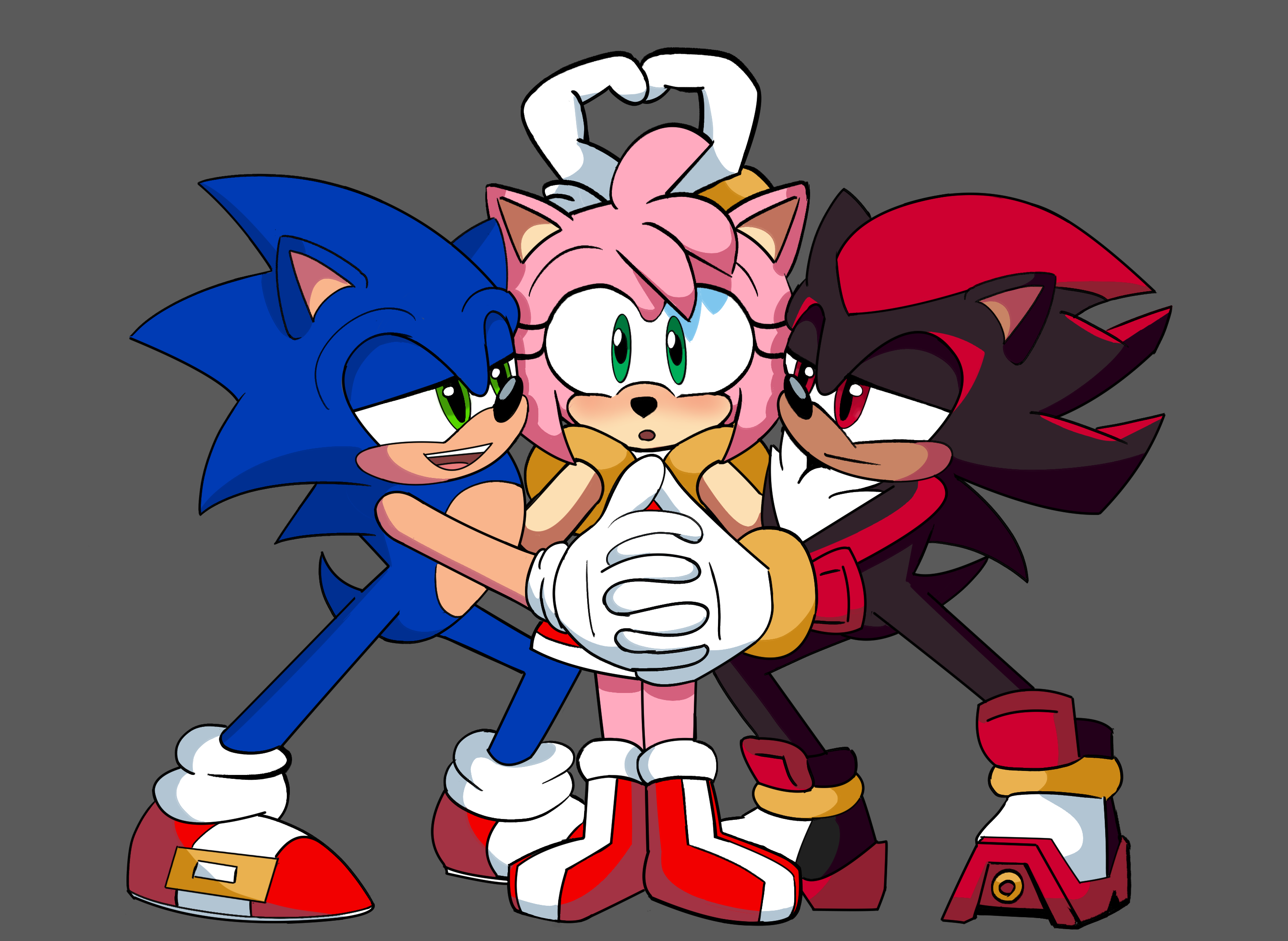 Sonic/Amy/shadow fanart by fredzySonadow on DeviantArt