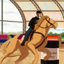 Golden Elegance - Barrel Racing