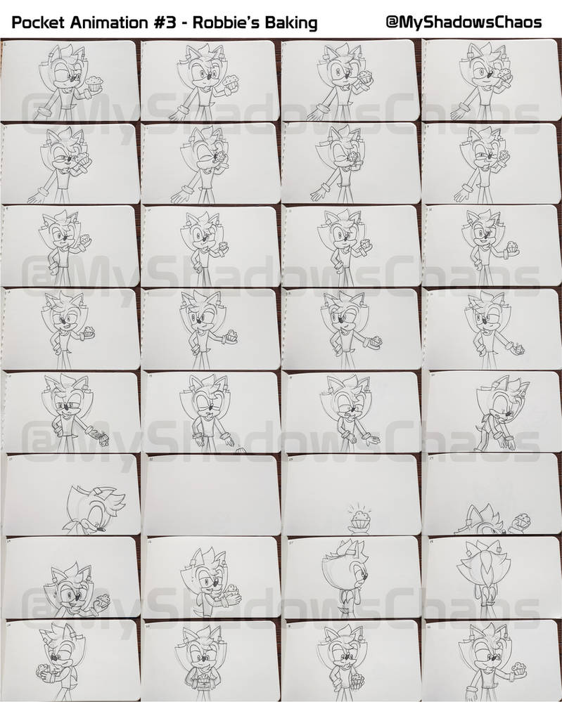 Robbie Animation Pocketbook Animation 3 - Robbie's Baking Frames by MyShadowsChaos on ...