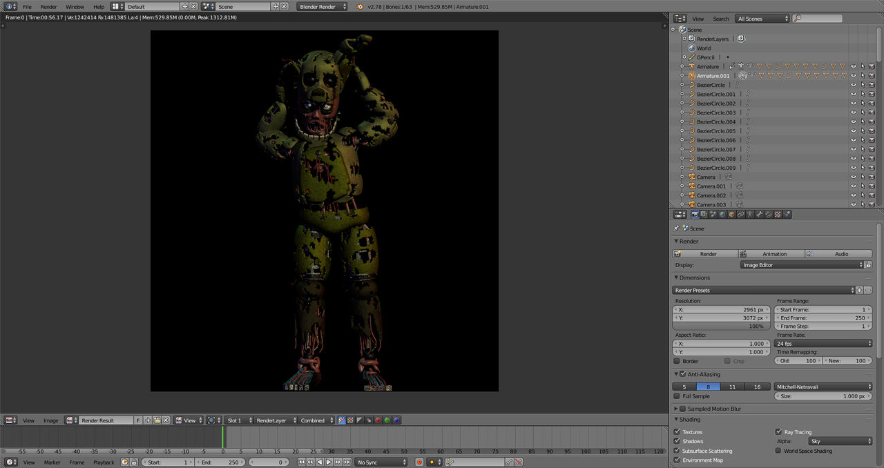 Springtrap taking off his mask by BonnieSFMYT on DeviantArt