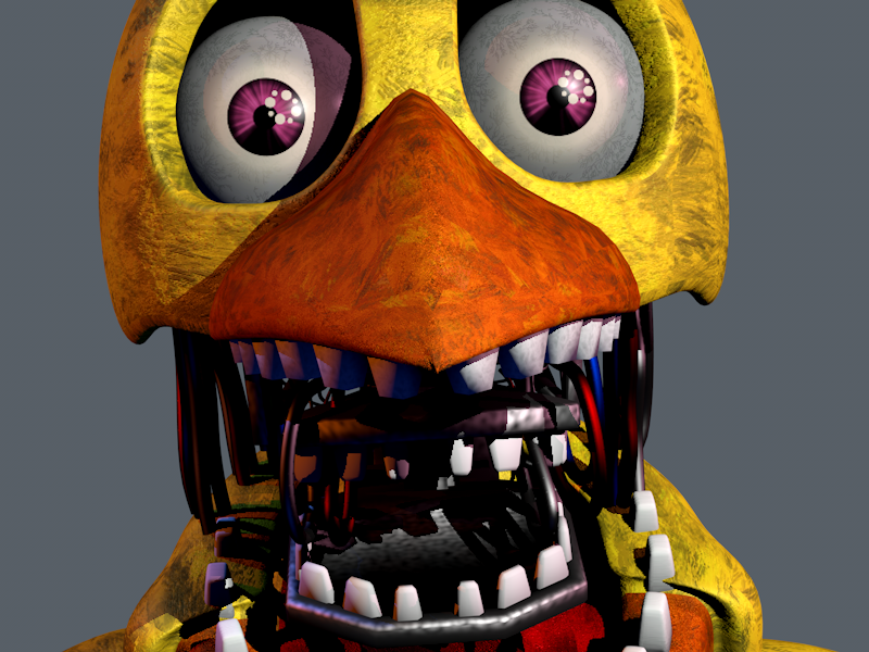 Five Nights at Freddy's 2 - Withered Chica JUMPSCARE!!! 