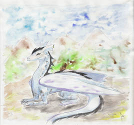 Glynnes in Dragon form by DrawingPhoenix