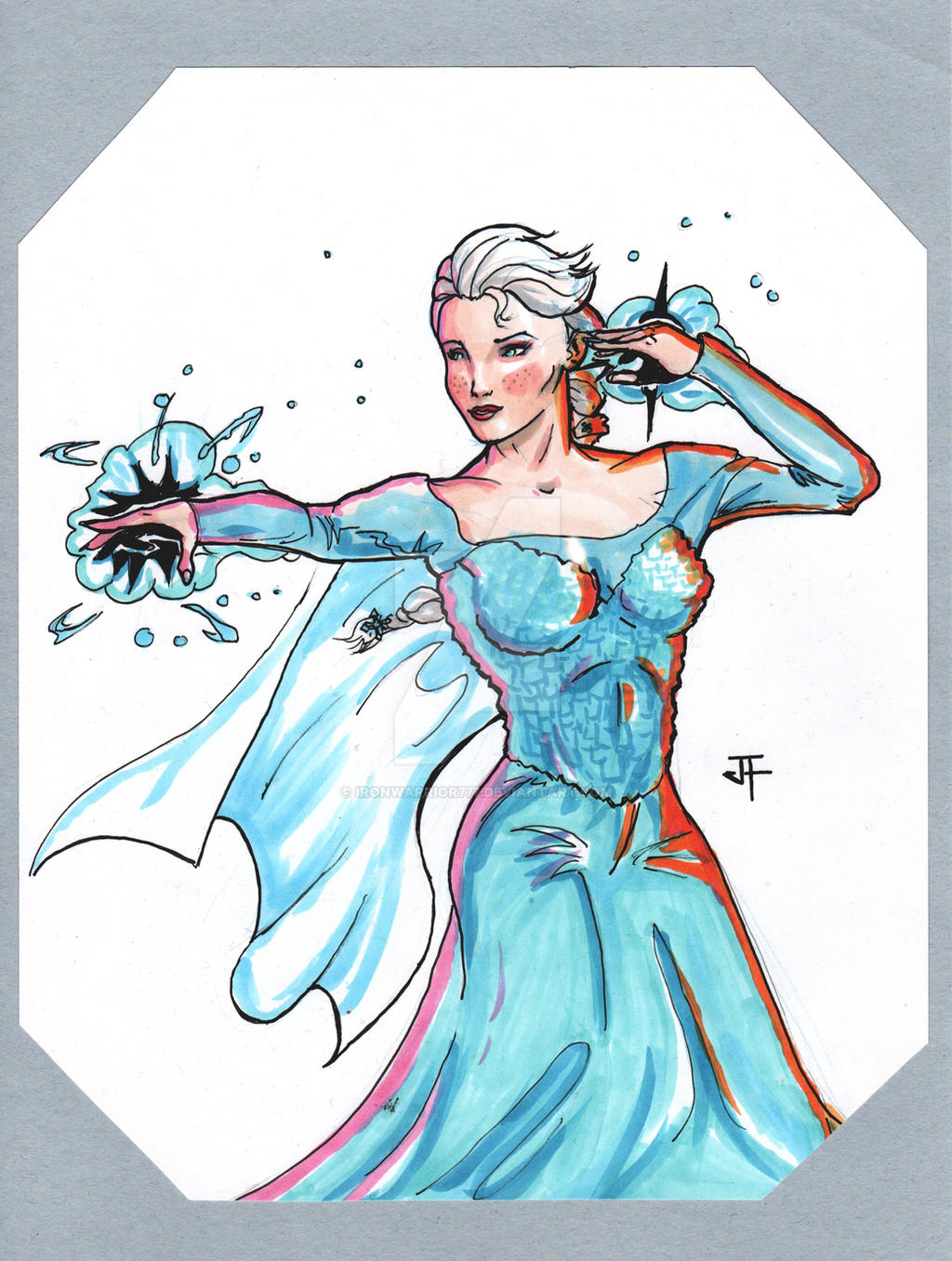 Elsa Element Form Elsa Comic Book Form by IronWarrior777 on DeviantArt