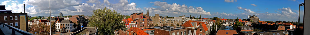 Panorama of Leiden+Leiderdorp