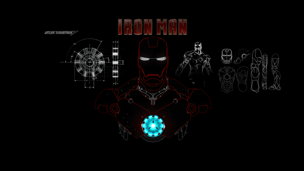 Iron Man Draw 1920x1080 v1