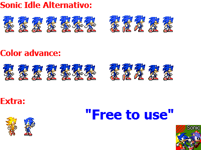 Modern Sonic Sprite Sheet by RedactedAccount on DeviantArt