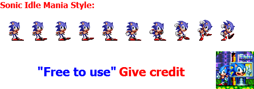 i made the sonic 1 sonic sprite in mania style! : r/SonicTheHedgehog