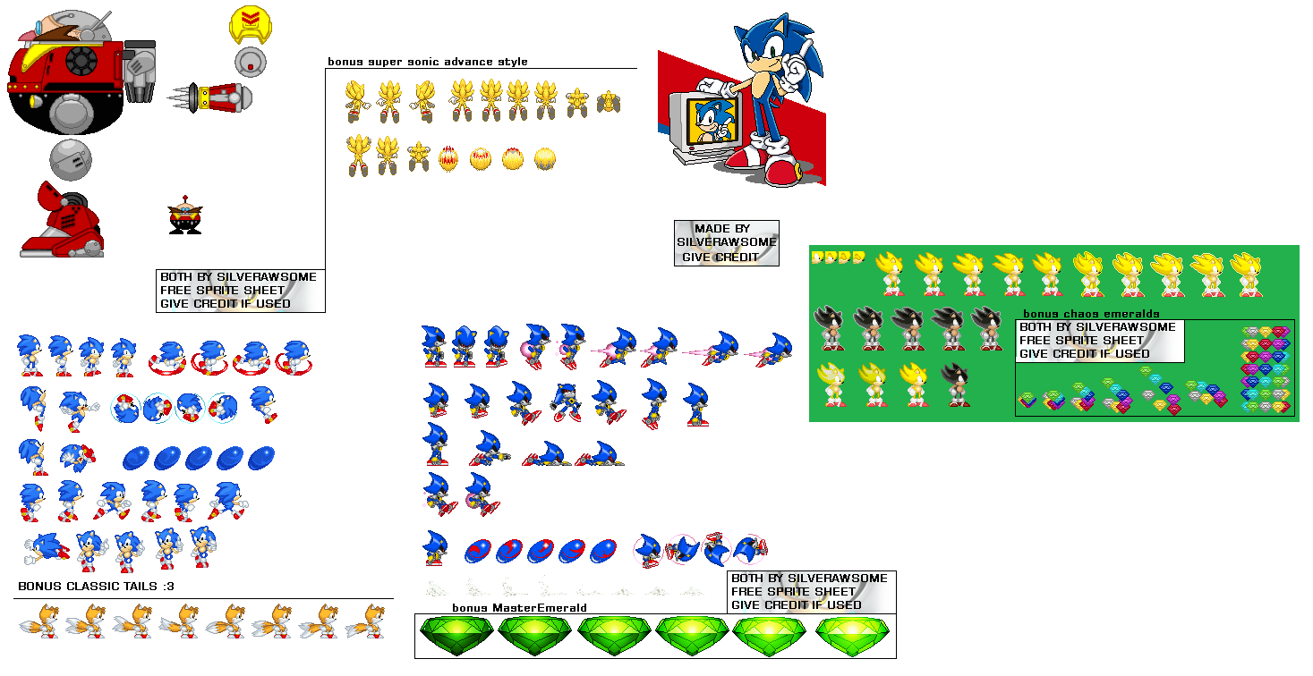 Sonic 1 Redefined - Sonic Sprites by JacobLeBeauREAL on DeviantArt