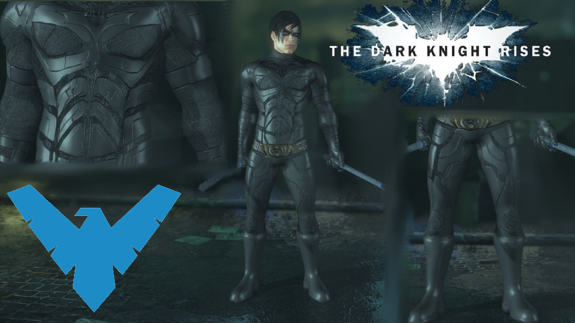 nightwing logo dark knight rises